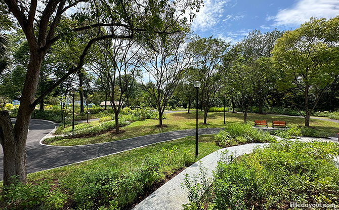 Cycling course at West Coast Park