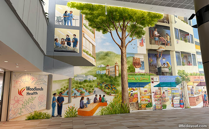 Woodlands Health Campus Mural By Yip Yew Chong
