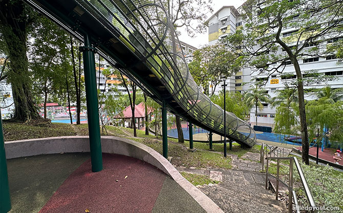 Yew Tee Park: Playground Built Into The Hillside - Little Day Out